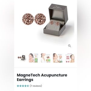Magnatech Acupuncture Earrings- rose gold